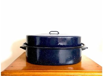 Navy Blue Turkey Roasting Pan