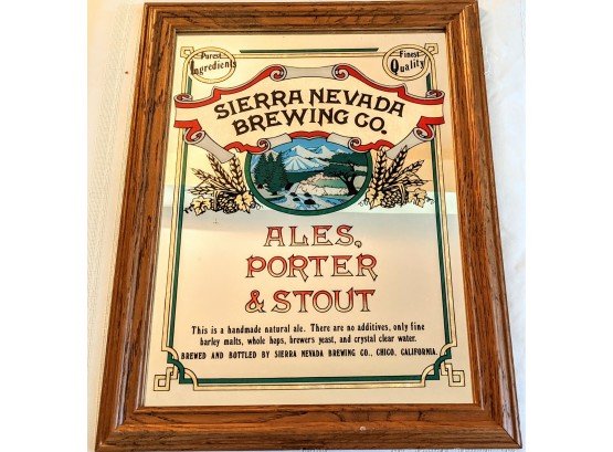 Sierra Nevada Brewing Company  Promotional Mirror ~19'