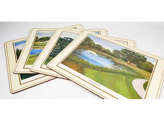 Set Of Four Pimpernel Golf Themed Placemats