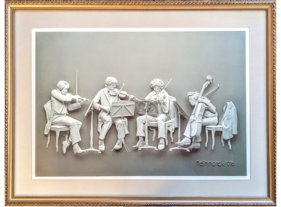Great Looking Framed 3d Print Of Reinhard 1976 String Quartet 32'