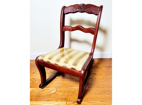 Adorable Childs Vintage Rocking Chair With Elegant Wood Design ~ Tell City Chair Company