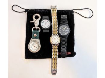 Lot Of 4 Mens Watches Time Pieces ~ Untested