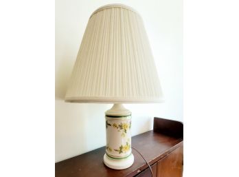 Elegant Lamp With Yellow Flower Design