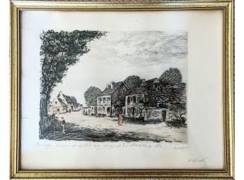 ORIGINAL 1880 Ink Drawing With Hints Of Color By A Spanish Artist Fasano ~ 14'