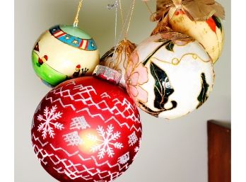 Group Of Beautiful Globe Ornaments