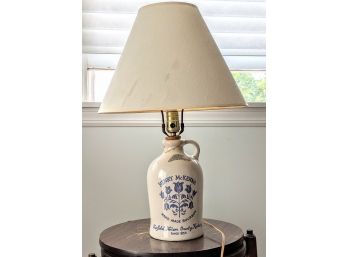 Antique 1/2 Gallon Stoneware Bourbon Jug Lamp