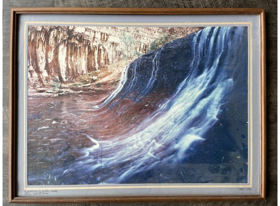Large Framed & Signed 'JMC 1999' Original Photograph Of Zion National Park