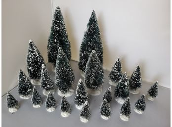 Department 56 Style/ Model Train Snowy Trees Lot Various Sizes. Lemax Brand