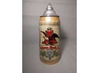 Anheuser-Busch Traditional Style Drinking Stein 4 -J Series W/ 17th Century Public House Scenery