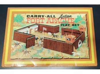 Vintage MARX Toys Fort Apache With Figures Still Intact