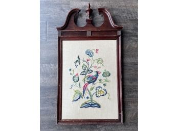 Embroidered Art With Beautiful Wooden Frame