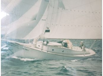 Framed Vintage Sailing Photograph