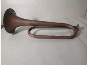 Vintage Copper Over Brass Bugle
