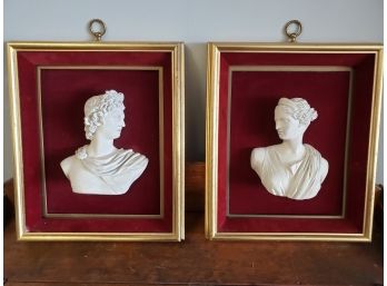 Beautiful Framed Greco-Roman Busts