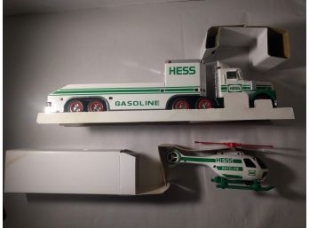 Hess Toy Truck And Helicopter 1995 - New In Box