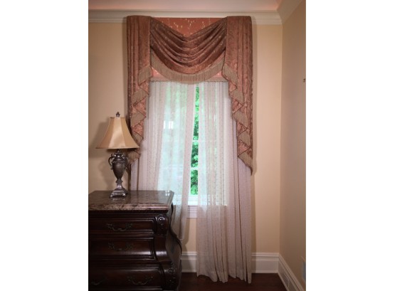 Window Treatments / Drapes In Master Bedroom - You Get It All Including Rods & Hardware ALL FOR ONE BID !