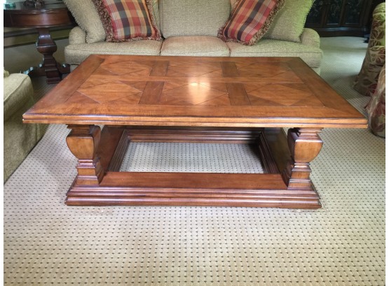 Wonderful LARGE Marquetry Top Cocktail / Coffee Table - GREAT Piece - Nice Large Size - Nice Condition