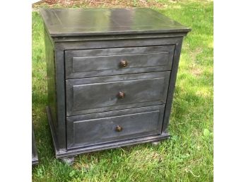 Fantastic RESTORATION HARDWARE Metal Wrapped Night Stand / Chest - ANNECY Model GREAT PIECE - 1 Of 2