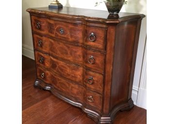 Absolutely Incredible French Style Inlaid Chest With Brass Hardware - Four Drawers - Paid $3,500 - LIKE NEW !