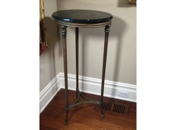 Incredible Large Bronze Pedestal / Plant Stand With Marble Top INCREDIBLE Piece - Lovely Subtle Details