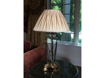 Fabulous Decorator Cut Crystal & Brass Table Lamp By DECORATIVE CRAFTS - Paid $1,275 - GORGEOUS  LAMP !