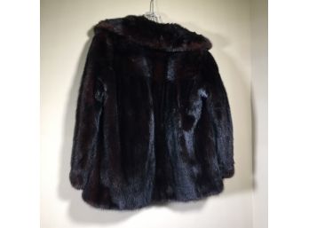 Lovely Black Mink Jacket From Jacobsons - VERY Nice Jacket In VERY Nice Condition - Size Petite / Small