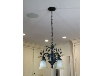Fabulous Small Chandelier - Leafy Verdigris Finish - VERY High Quality - Chandelier 1 Of 2 - Paid $995 Each