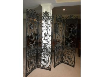 Stunning Two Panel Custom Made Iron Panels - From VERSACE MANSION Design - Lot 1 Of 2 Lots