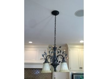 Fabulous Small Chandelier - Leafy Verdigris Finish - VERY High Quality - Chandelier 2 Of 2 - Paid $995 Each
