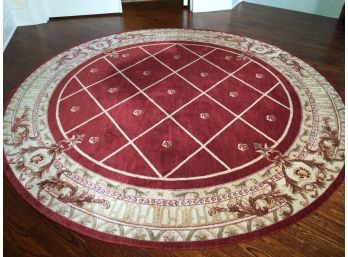 Lovely Round PURE WOOL Rug By ASHTON HOUSE By NOURISON - Excellent Condition - Made In New Zealand