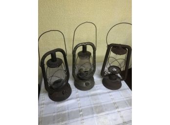 Three RR Lanterns