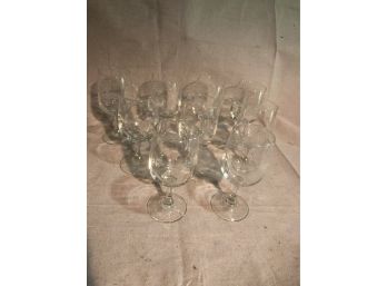 9 Pc Wine Glasses