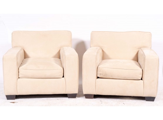 Pair Of Crate & Barrel Armchairs