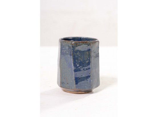 Blue Glazed Pottery Votive