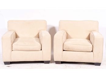 Pair Of Crate & Barrel Armchairs