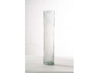 Art Glass Column Floor Vase