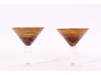 Pair Of Martini Glasses