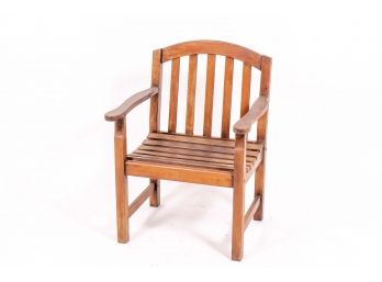 Teak Outdoor Chair For Restoration