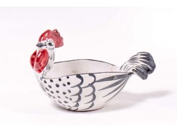 Hand-painted Italian Hen Bowl