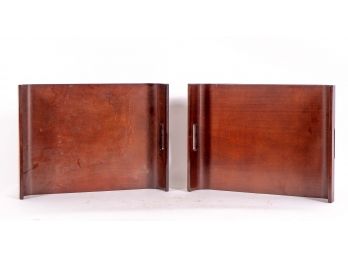 Pair Of Modernist Bentwood Trays