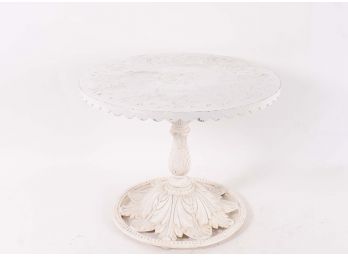 Zodiac Themed Cast Iron Accent Table