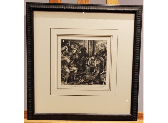 Her Brothers Arrest Limited Edition Hand-printed Etching Signed By Artist Grant Silverstein -
