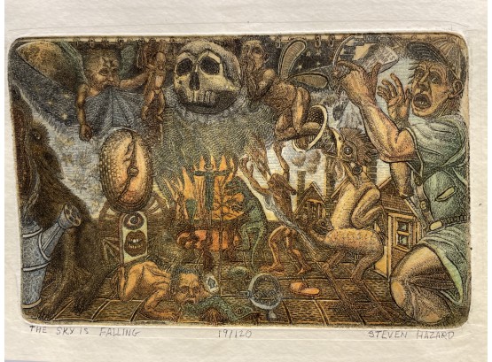 Steven Hazard An Artists Portfolio With Hand- Signed & Numbered Multi- Plate Etchings Included.