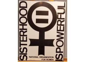 National Organization For Women Sisterhood Is Powerful 1973