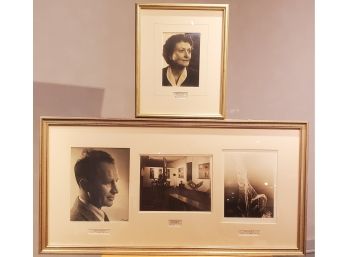 Portrait Of Lotte Jacobi - Famous Photographer, & A Collection 3 -photo Collage Professionally Framed