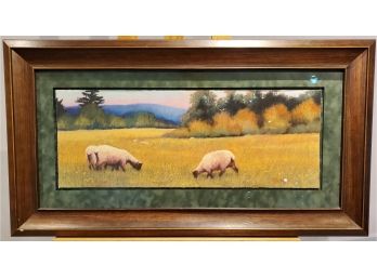Three Sheep By Christa Malay A Lovely Giclee Of Pastel