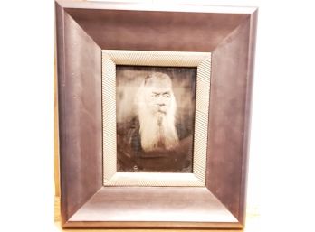 Vintage Wood Framed Tintype Photo Of Rick By Photographer Samuel Dole.