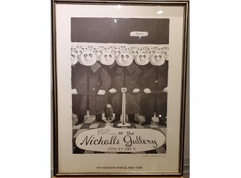 Chas Addams- Hand-signed Lithographic Print ' Yup At The Nicholls Gallery' NY City (The Addams Family Creator)