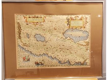 Antique Map - Terra Sancta Que In Sacris. Pallestina - Map Of The Holy Land Prepared By Christian Sgrooten
