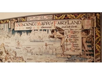 2 Prints: Simply Wonderful  'Newly Discovered Anciente Mappes Of Fairyland' Characters From Mythology,